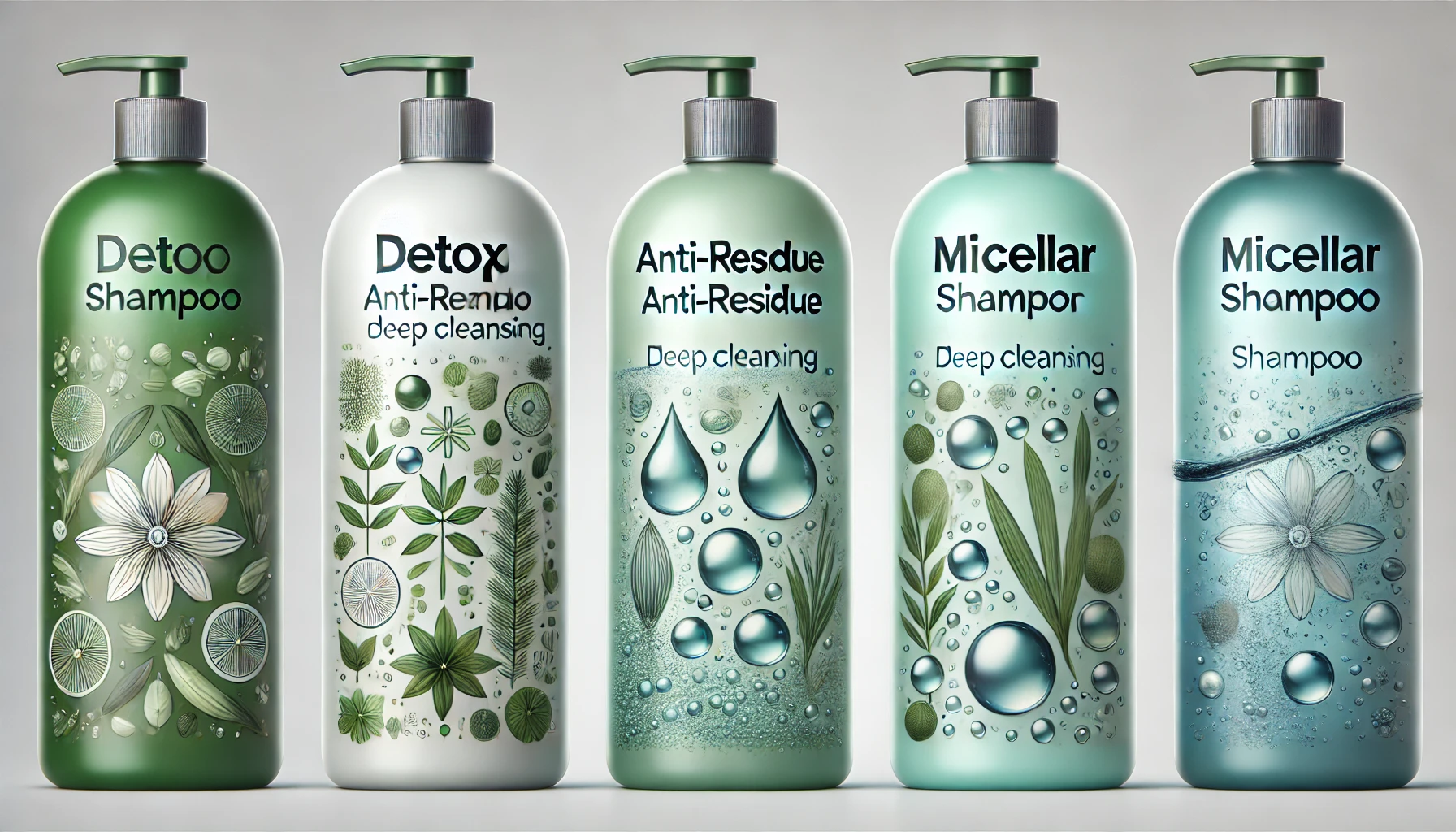 Qual a diferença entre shampoo detox x anti resíduo x micelar